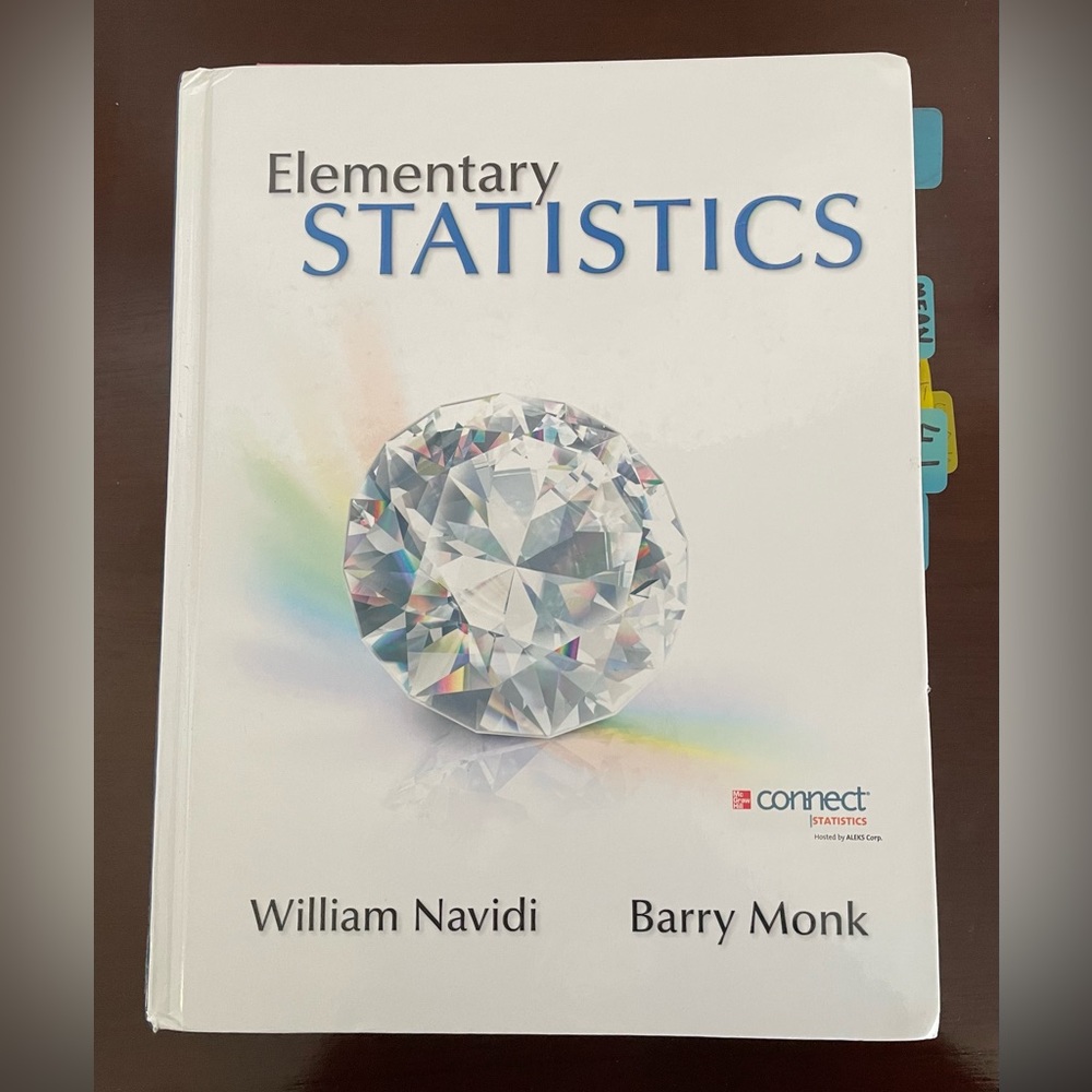 Book, elementary statistics, Mc Graw Hill,